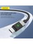 XS03 60W LED Işıklı Type-C To Type-C Şarj ve Data Kablosu Ip Örgülü 3