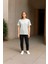 Unisex Bisiklet Yaka Regular Fit Basic % 100 Pamuk T-Shirt 7