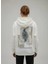 Everything You Do Oversize Hoodie - Şardonlu %100 Pamuk - Beyaz 3