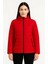Kadın Bomber Mont Ceket – Su Itici Kumaş, Kapitone Astarlı, Fermuarlı, Kışlık - Kırmızı 3