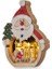 Yılbaşı Dekoru Ahşap Işıklı Noel Baba Dekoru 1