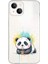iPhone 13 Mini ile Uyumlu Splash Panda Tasarımlı Slimfit Şeffaf Silikon Kılıf 1