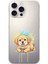 iPhone 16 Pro Max ile Uyumlu Splash Köpek Tasarımlı Şeffaf Silikon Kılıf 1