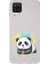 Samsung Galaxy A12 ile Uyumlu Splash Panda Tasarımlı Slimfit Şeffaf Silikon Kılıf 1