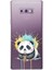 Samsung Galaxy Note 9 ile Uyumlu Splash Panda Tasarımlı Slimfit Şeffaf Silikon Kılıf 1