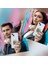 Oppo A54 4g ile Uyumlu Splash Arı Tasarımlı Şeffaf Silikon Kılıf 8