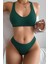 Kadın Yeşil Desteksiz Seamless Tangalı Iç Çamaşır Takımı 3