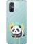 Redmi 12C ile Uyumlu Splash Panda Tasarımlı Slimfit Şeffaf Silikon Kılıf 1