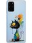 Samsung Galaxy S20 Plus ile Uyumlu Splash Kedi Tasarımlı Slimfit Şeffaf Silikon Kılıf 1