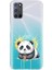 Oppo A72 ile Uyumlu Splash Panda Tasarımlı Şeffaf Silikon Kılıf 1