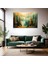 Yatay Kanvas Tablo Yesil Orman Doga Modern Duvar Tablosu Kanvas Salon Ofis Tablosu 2