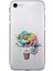 iPhone Se 2020 ile Uyumlu Splash Bukalemun Tasarımlı Şeffaf Silikon Kılıf 1