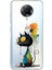 Poco F2 Pro ile Uyumlu Splash Kedi Tasarımlı Şeffaf Silikon Kılıf 1