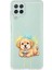 Samsung Galaxy A22 ile Uyumlu Splash Köpek Tasarımlı Slimfit Şeffaf Silikon Kılıf 1