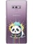 Samsung Galaxy Note 9 ile Uyumlu Splash Panda Tasarımlı Şeffaf Silikon Kılıf 1
