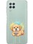 Samsung Galaxy A22 ile Uyumlu Splash Köpek Tasarımlı Şeffaf Silikon Kılıf 1