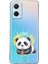 Oppo A96 ile Uyumlu Splash Panda Tasarımlı Slimfit Şeffaf Silikon Kılıf 1