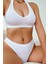 Kadın Beyaz Seamless Tanga Sütyen Takım - Beyaz - L-Xl 4