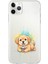 iPhone 11 Pro Max ile Uyumlu Splash Köpek Tasarımlı Slimfit Şeffaf Silikon Kılıf 1
