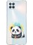 Oppo Reno 4 Lite ile Uyumlu Splash Panda Tasarımlı Şeffaf Silikon Kılıf 1