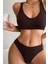 Kadın Kahverengi Desteksiz Seamless Tangalı Iç Çamaşır Takımı - Kahverengi - L-Xl 4