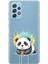 Samsung Galaxy A23 ile Uyumlu Splash Panda Tasarımlı Şeffaf Silikon Kılıf 1