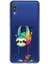 Samsung Galaxy M10 ile Uyumlu Splash Tembel Hayvan Tasarımlı Slimfit Şeffaf Silikon Kılıf 1