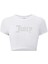 Kadın Kristal Taş Baskılı Juicy Crop T-Shirt 1