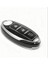 Lüks Nissan Micra, Juke, Qashqai, Note, Navara, Pulsar Smart Nano Anahtar Kılıfı – Siyah & Gümüş 2