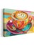 Yatay Kanvas Tablo Renkli Cappuccino Modern Duvar Tablosu Kanvas Salon Ofis Tablosu 1