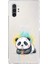 Samsung Galaxy Note 10 Plus ile Uyumlu Splash Panda Tasarımlı Şeffaf Silikon Kılıf 1
