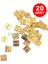15x15 mm Tavla Menteşe 20 Adet Sarı Kutu ve Sandık Menteşesi Hobi Maket 4