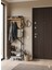 Tridihome Modern Metal Raflı Açık Gardırop Elbise Askılığı Portmanto Ayakkabılık 4