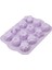 12'li Kek Kalıbı - Lila, Yapışmaz ve Esnek Silikon, Çıkarma 1