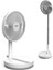 Smart Katlanabilir Rüzgar Şarj Edilebilir Bataryalı 4 Hız Kademeli Ultra Sessiz Taşınabilir Ayaklı Fan X6103 1