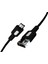 Micro USB Hızlı Şarj Kablosu (Siyah + Beyaz/siyah Uç) (150 Cm) 1