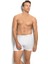 Erkek 3'lü Beyaz Likralı Stretch Boxer 4