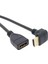 HDMI Dişi Erkek Uzatma Aparatı 90 Derece Dirsek Kablosu 50 cm 4666 1