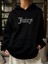 Kadın Oversize Juicy Kristal Taş Baskılı Hoodie Kalın Sweatshirt 1