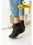 Abra Süper Hafif Ortopedik Yün Astarlı Kadın Spor Bot - Siyah 5