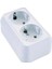 45182 Sıva Üstü Ikili Topraklı Priz, Beyaz 1