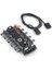 Fan Çoklayıcı Adaptör ve Kablosu 10 Port Fan Power Ide Switch Pwm Çoğaltıcı Hub 4337 2