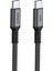 Type-C To Type-C (3 Metre) Hızlı Şarj 240W Pd 48V5A Yüksek Kaliteli Alüminyum Örgülü Kablo Gri 1