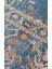 Caretta 18 Navy Yumuşak Doku Vintage Eskitme Desenli Sıcak Renk Tonlarına Sahip Salon Halısı 4