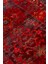 Caretta 20 Red Yumuşak Doku Vintage Eskitme Desenli Sıcak Renk Tonlarına Sahip Salon Halısı 5