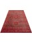 Caretta 20 Red Yumuşak Doku Vintage Eskitme Desenli Sıcak Renk Tonlarına Sahip Salon Halısı 6
