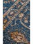 Caretta 18 Navy Yumuşak Doku Vintage Eskitme Desenli Sıcak Renk Tonlarına Sahip Salon Halısı 5