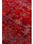 Caretta 20 Red Yumuşak Doku Vintage Eskitme Desenli Sıcak Renk Tonlarına Sahip Salon Halısı 4