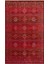 Caretta 21 Red Yumuşak Doku Vintage Eskitme Desenli Sıcak Renk Tonlarına Sahip Salon Halısı 1