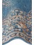 Caretta 18 Navy Yumuşak Doku Vintage Eskitme Desenli Sıcak Renk Tonlarına Sahip Salon Halısı 3
